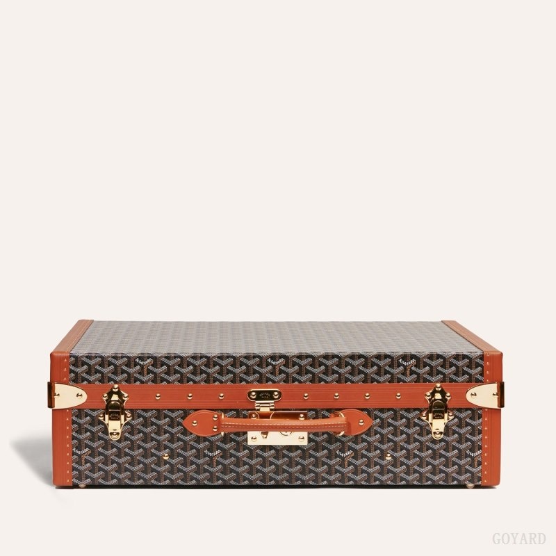 Black / Brown Goyard GRAND HÔTEL 60 CASE | COUX2319