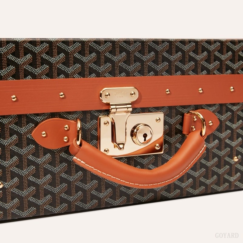 Black / Brown Goyard GRAND HÔTEL 60 CASE | COUX2319