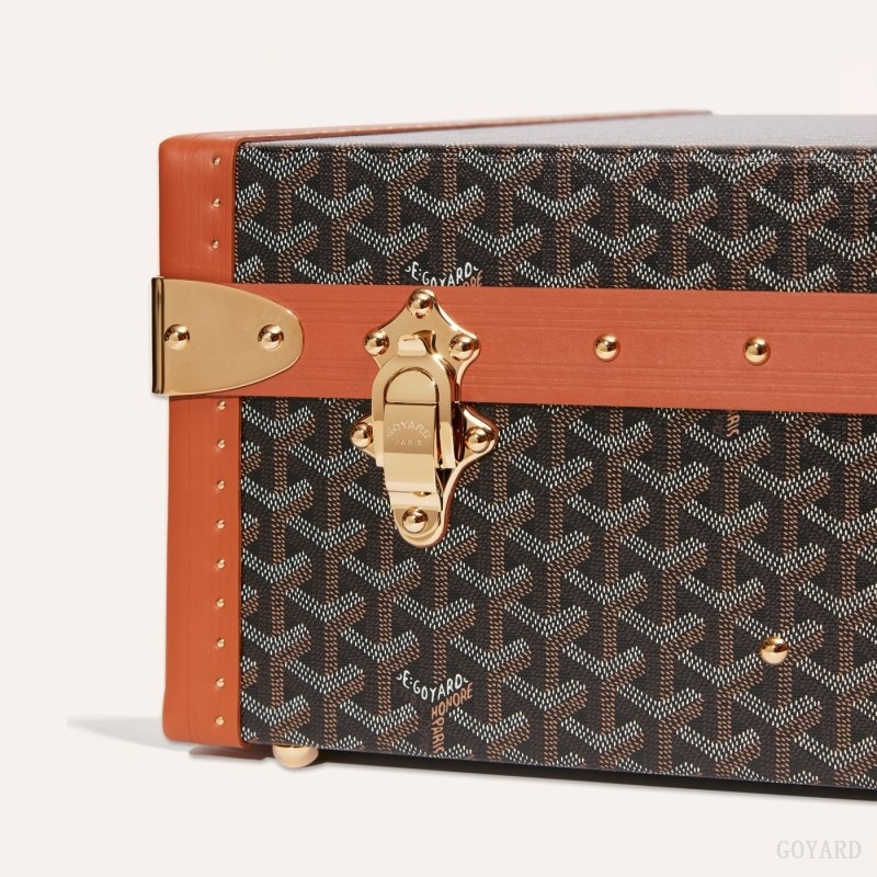 Black / Brown Goyard GRAND HÔTEL 65 CASE | YUWW1732