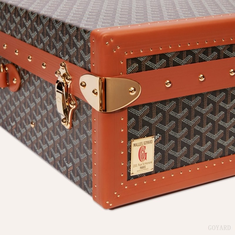 Black / Brown Goyard GRAND HÔTEL 65 CASE | YUWW1732