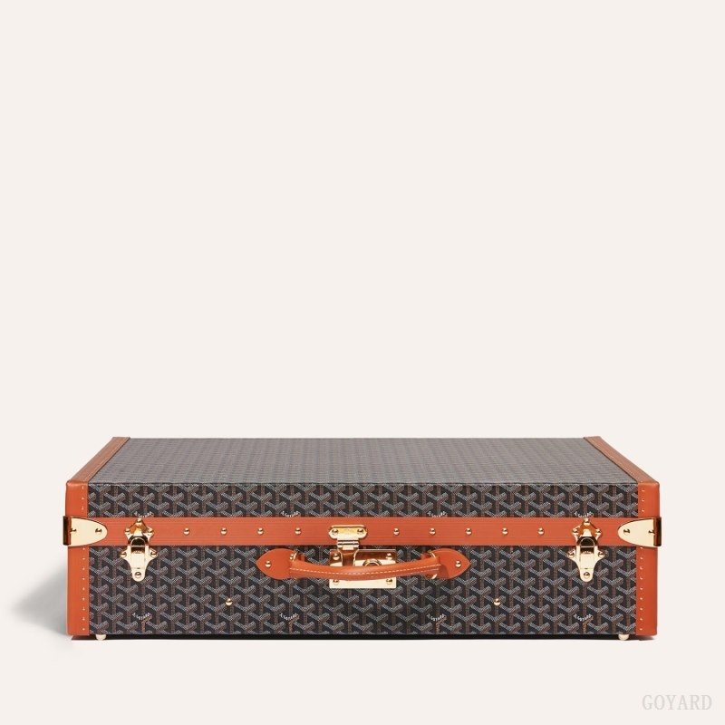 Black / Brown Goyard GRAND HÔTEL 70 CASE | VVCS8136