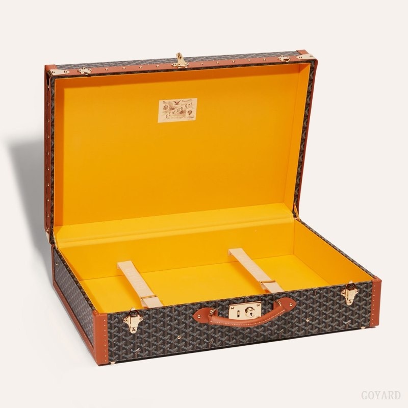 Black / Brown Goyard GRAND HÔTEL 70 CASE | VVCS8136