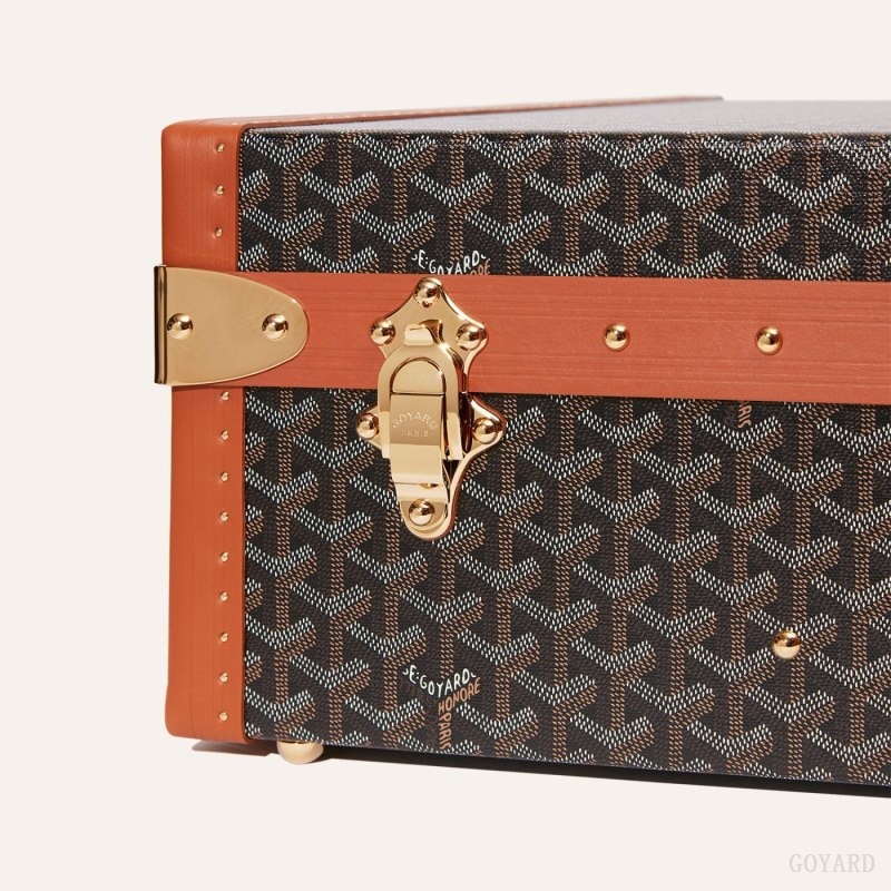 Black / Brown Goyard GRAND HÔTEL 70 CASE | VVCS8136