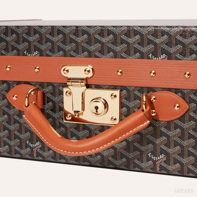 Black / Brown Goyard GRAND HÔTEL 70 CASE | VVCS8136