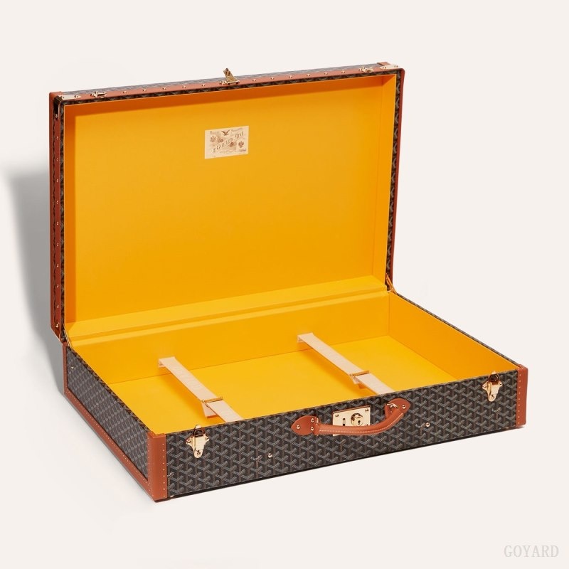 Black / Brown Goyard GRAND HÔTEL 80 CASE | CVRA1357