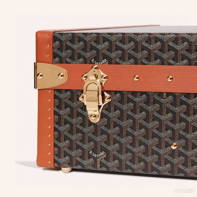 Black / Brown Goyard GRAND HÔTEL 80 CASE | CVRA1357