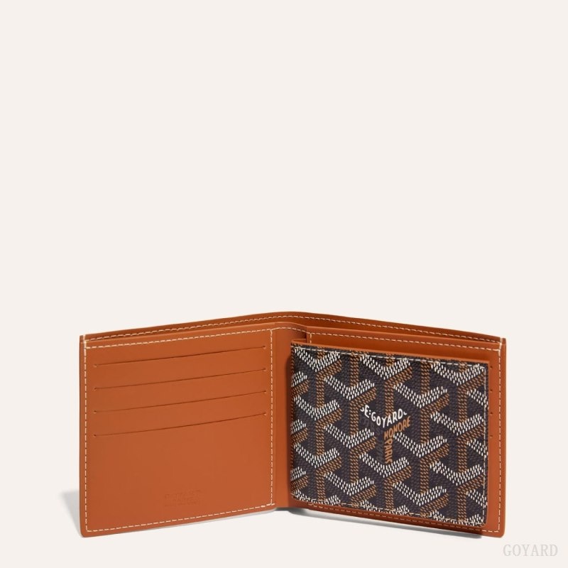 Black / Brown Goyard INSERT VICTOIRE CARD WALLET | PCXD0328