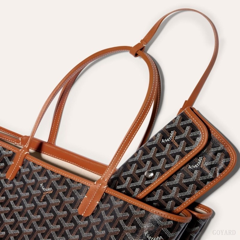 Black / Brown Goyard ISABELLE BAG | QBVV5684