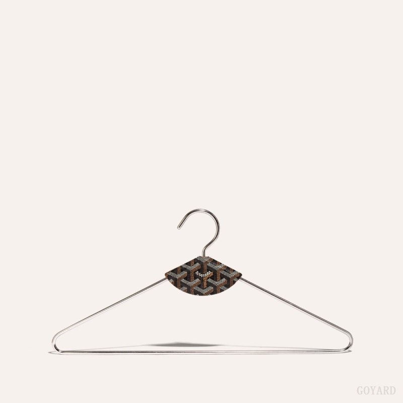 Black / Brown Goyard LIVRÉE PAIR OF HANGERS | UPBX2971