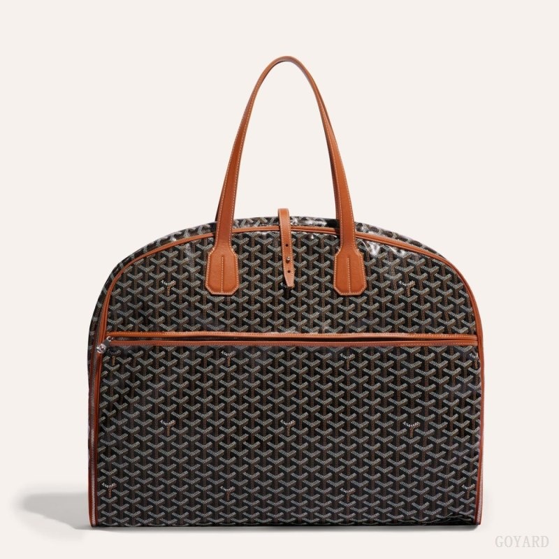 Black / Brown Goyard MAYFAIR GARMENT COVER | TPFW3857