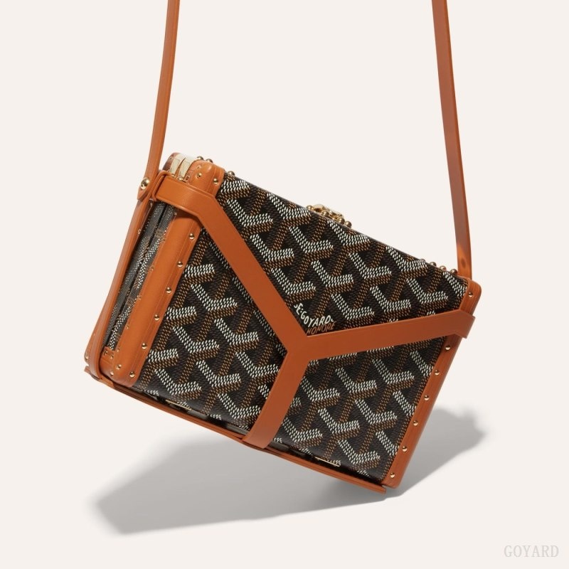 Black / Brown Goyard MINAUDIÈRE TRUNK BAG | DLKJ6978