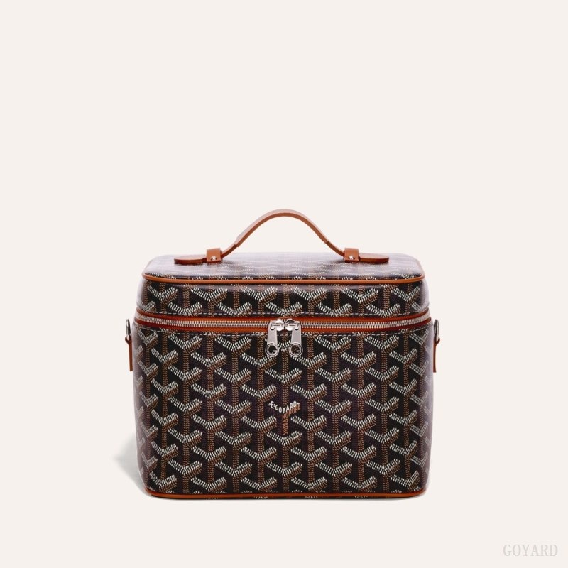 Black / Brown Goyard MUSE VANITY CASE | UVYR3148