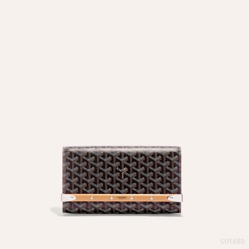 Black / Brown Goyard Monte-Carlo PM Clutch | DOGF9053