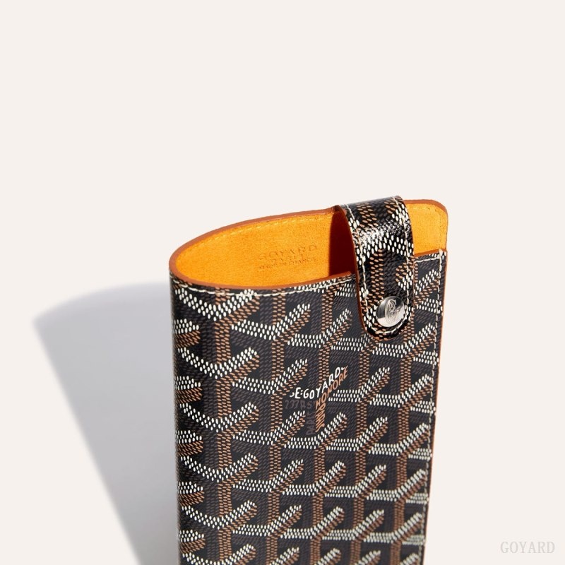 Black / Brown Goyard Montmartre GM Case | RCID5567