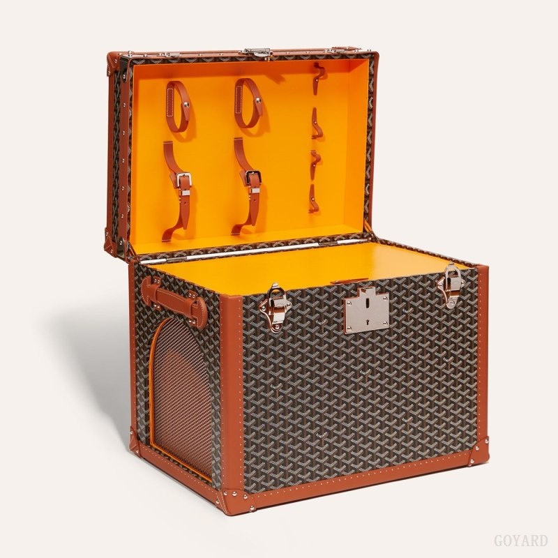 Black / Brown Goyard NICHE TRUNK | ZYYU1669