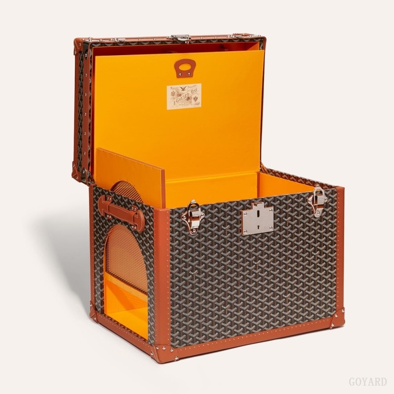 Black / Brown Goyard NICHE TRUNK | ZYYU1669