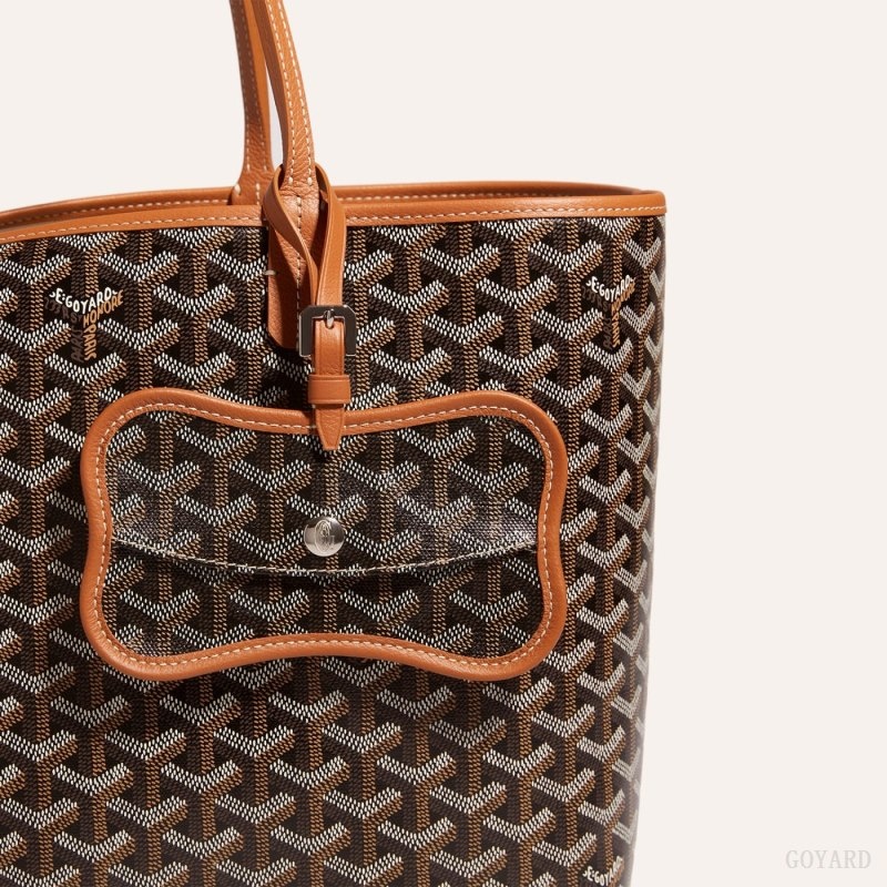 Black / Brown Goyard Os Grey Dog pocket | FOWB9750