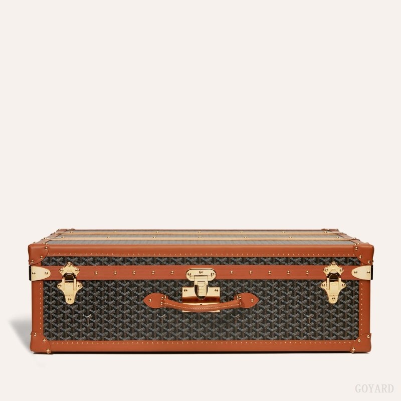 Black / Brown Goyard PALACE 80 SUITCASE | IQHS8892