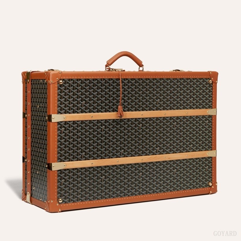 Black / Brown Goyard PALACE 80 SUITCASE | IQHS8892