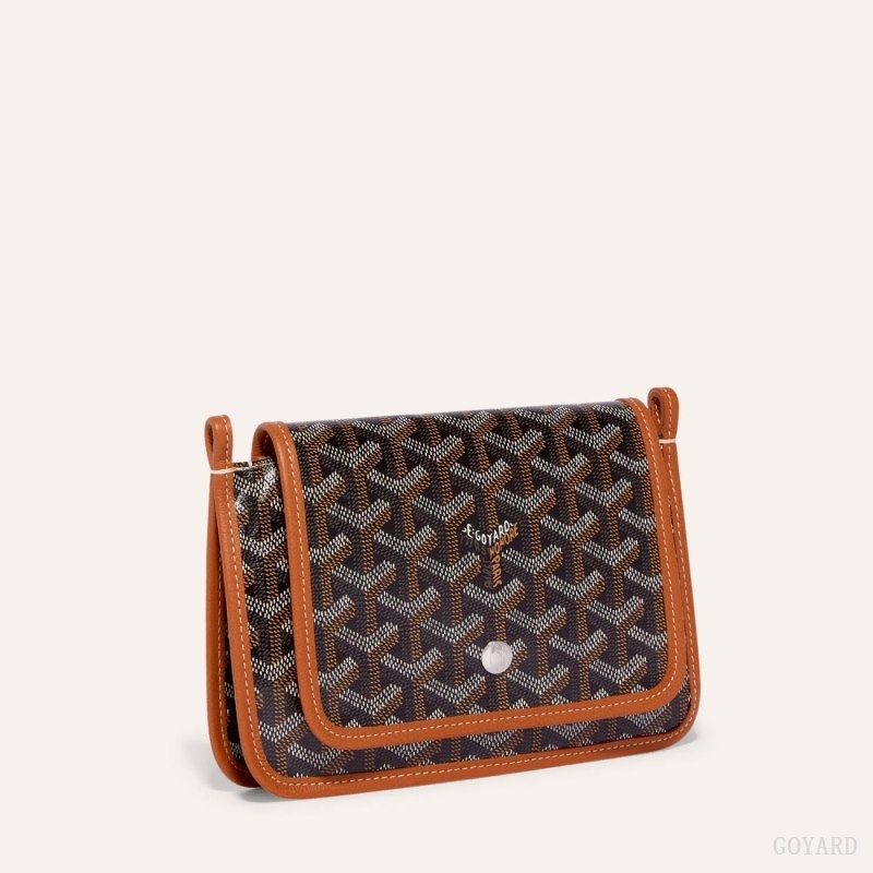 Black / Brown Goyard PLUMET POCKET WALLET | KKDF1814