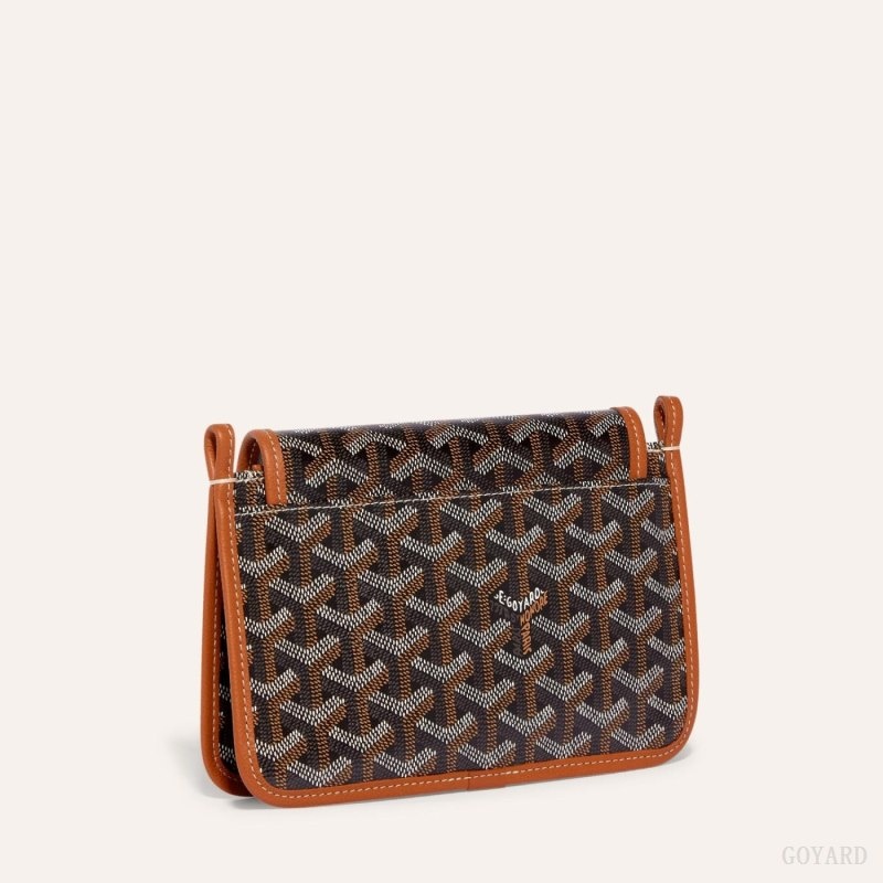 Black / Brown Goyard PLUMET POCKET WALLET | KKDF1814