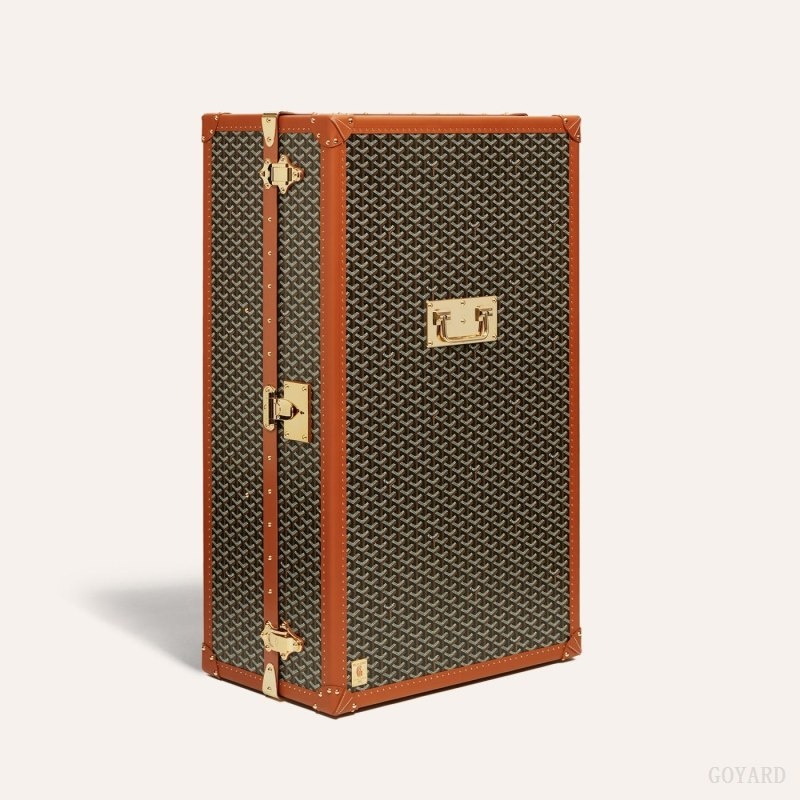 Black / Brown Goyard PULLMAN TRUNK | QGVM8371