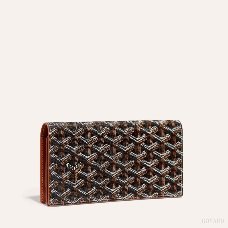 Black / Brown Goyard RICHELIEU WALLET | BBFZ4925