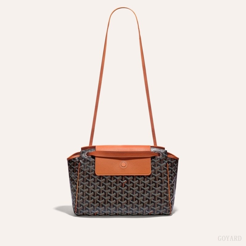 Black / Brown Goyard ROUETTE PM BAG | GUJU0054