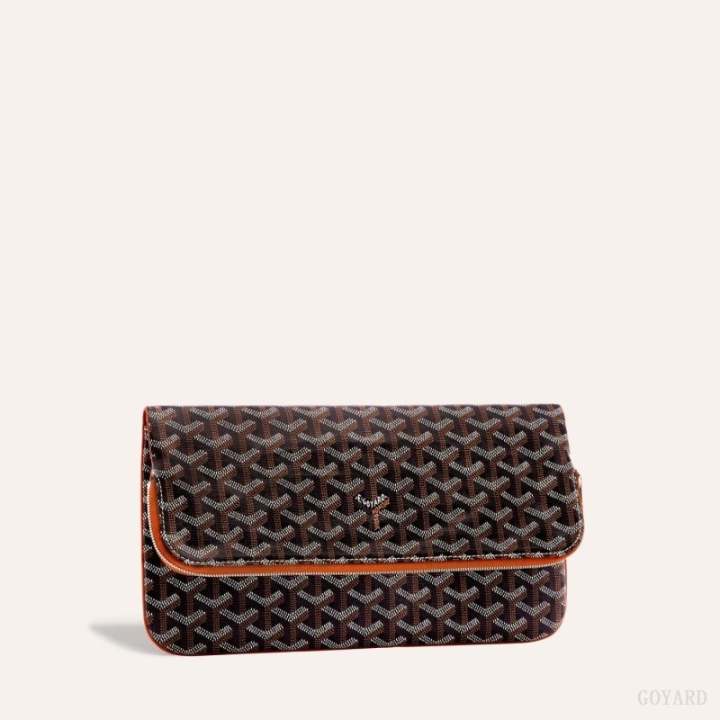 Black / Brown Goyard SAINTE-MARIE CLUTCH | ZCWC2006