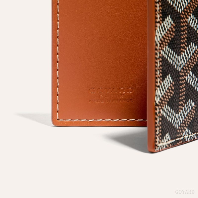 Black / Brown Goyard SAINT-MARC CARD WALLET | PHGV2841