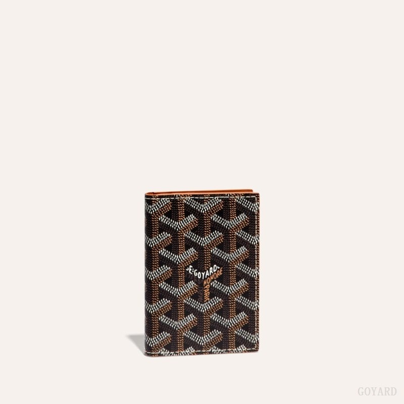 Black / Brown Goyard SAINT-MARC CARD WALLET | PHGV2841