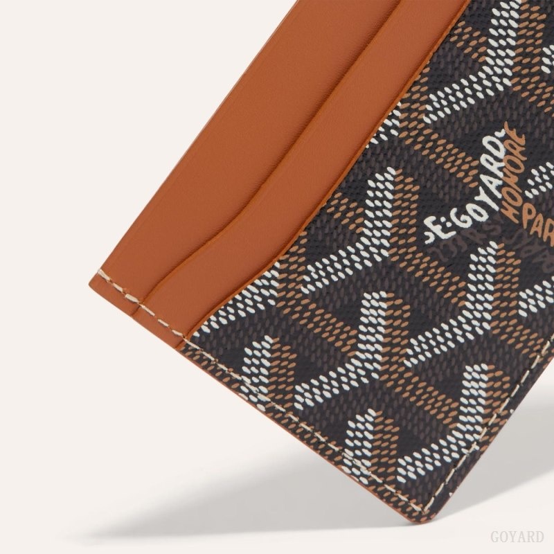 Black / Brown Goyard SAINT-SULPICE CARD WALLET | DGBG6961