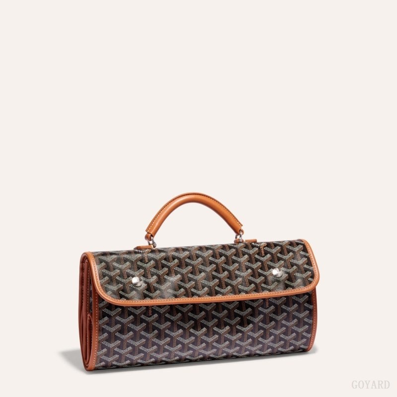 Black / Brown Goyard SAINT LEGER BACKPACK | YMCY7890