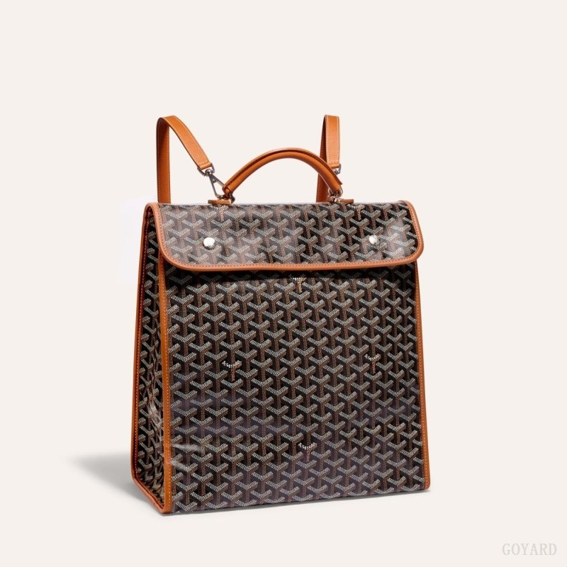 Black / Brown Goyard SAINT LEGER BACKPACK | YMCY7890