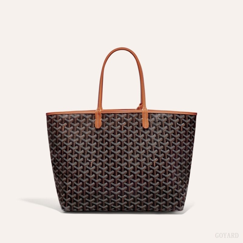 Black / Brown Goyard SAINT LOUIS PM BAG | AKJX8499