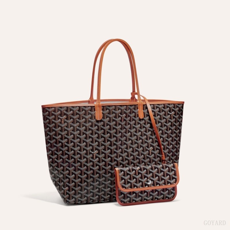 Black / Brown Goyard SAINT LOUIS PM BAG | AKJX8499