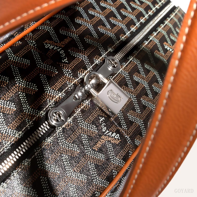 Black / Brown Goyard SAVILE ROW GARMENT BAG | DZMG9364