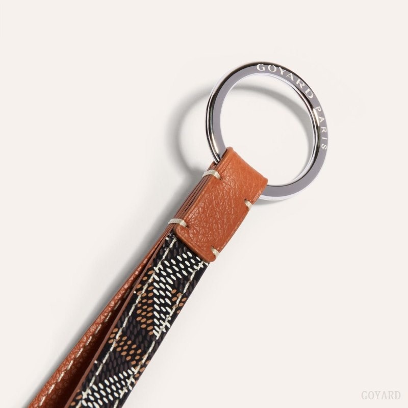 Black / Brown Goyard SESAME KEY RING | MJKI6970