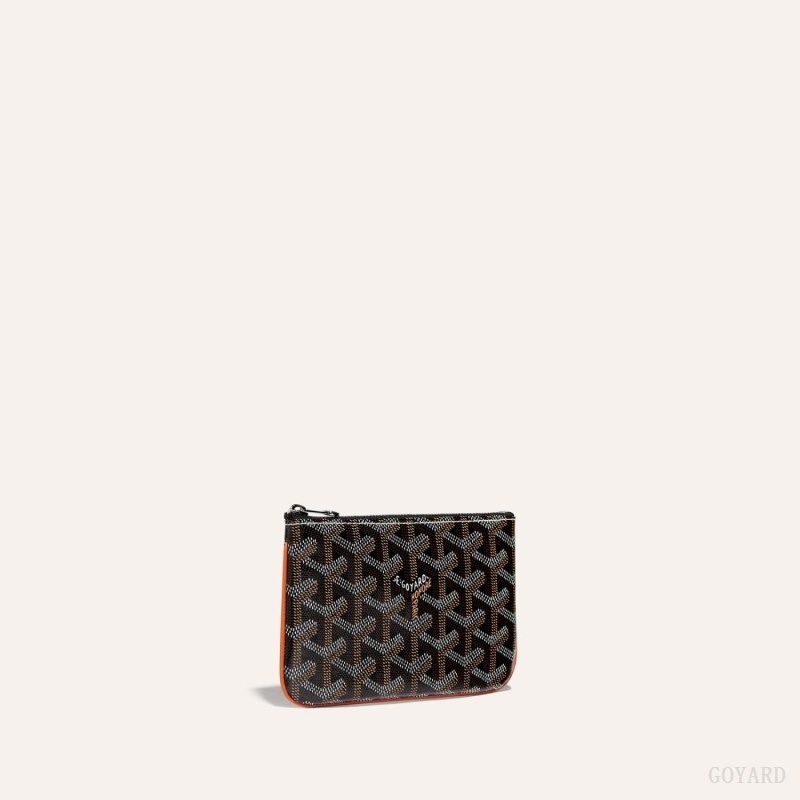 Black / Brown Goyard SÉNAT MINI WALLET | IEXI0190