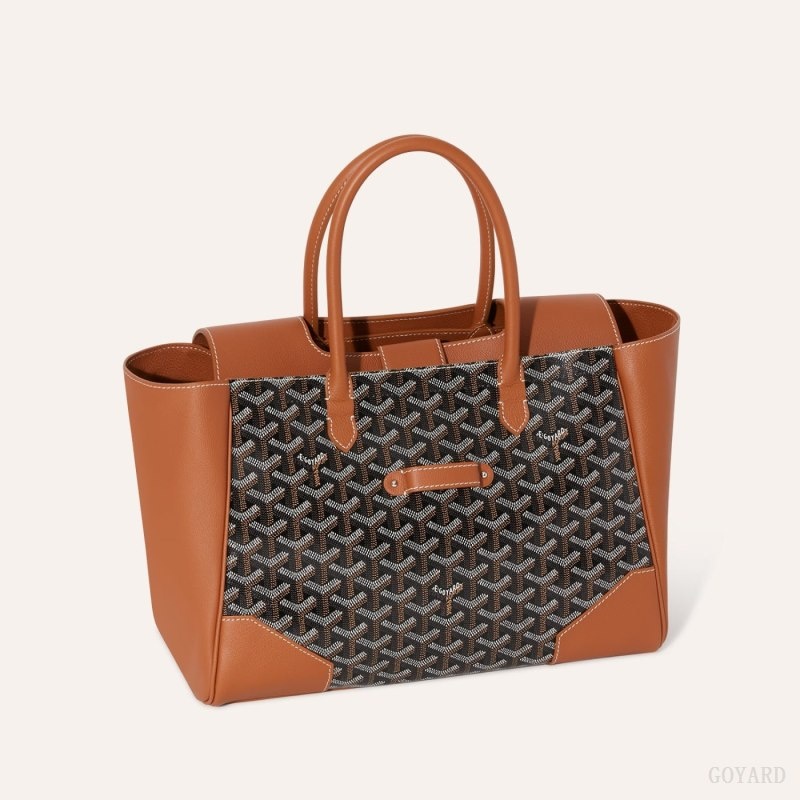 Black / Brown Goyard Saïgon tote bag | RNWB0003