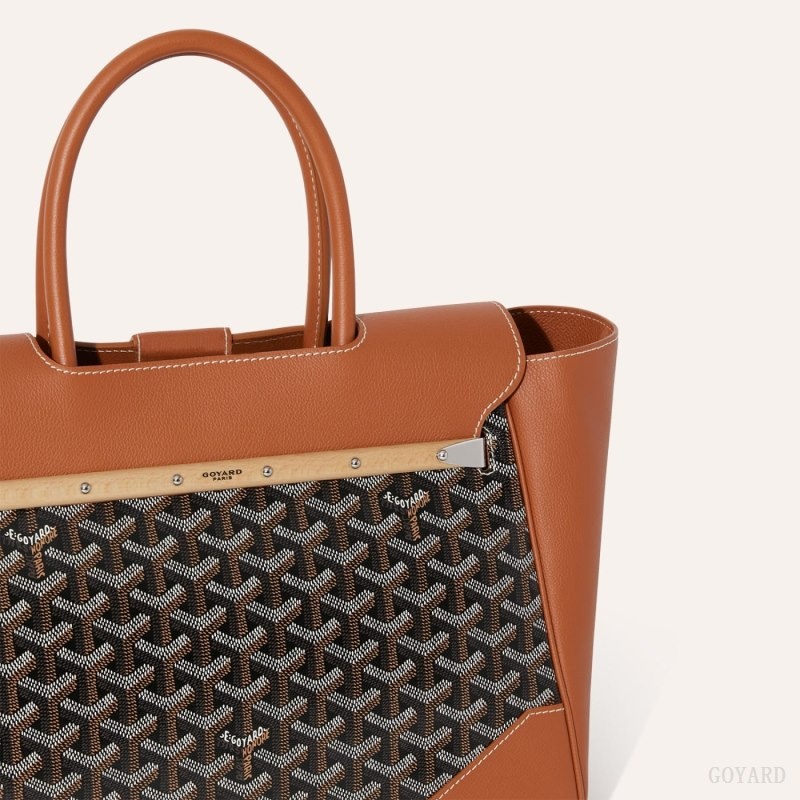 Black / Brown Goyard Saïgon tote bag | RNWB0003