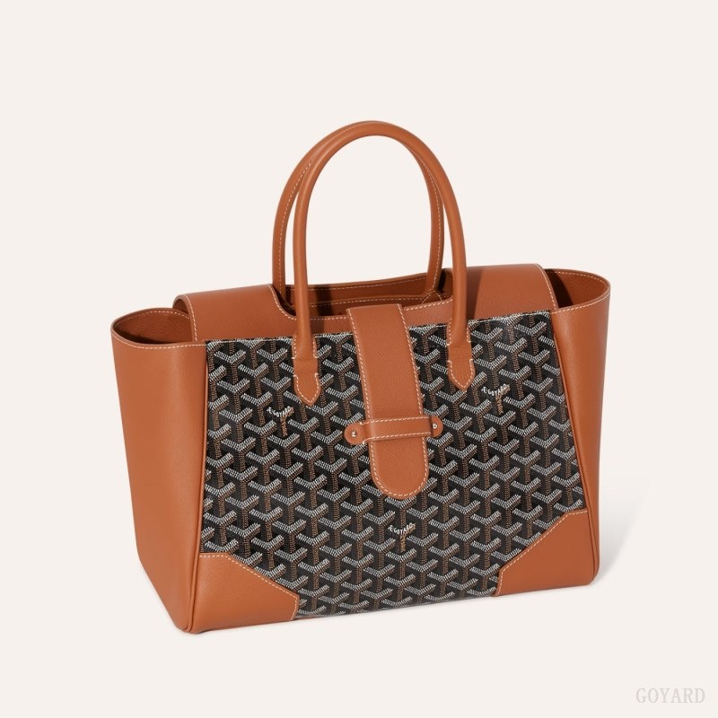 Black / Brown Goyard Saïgon tote bag | RNWB0003