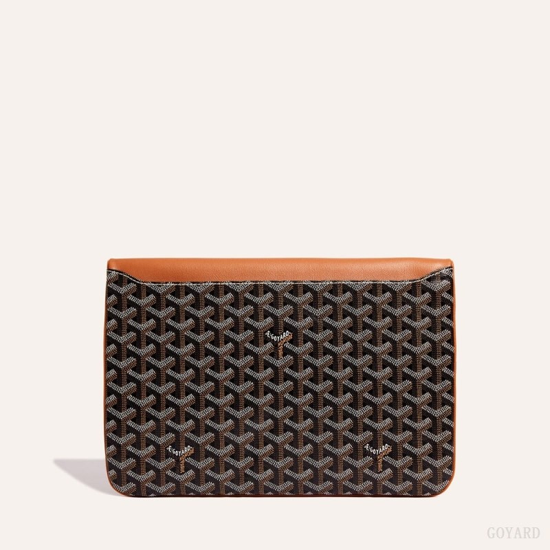 Black / Brown Goyard Sainte-Marie GM Clutch | FTTH1572