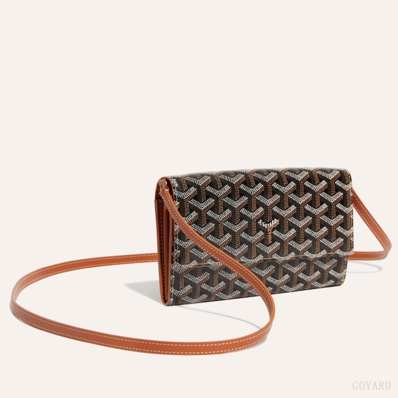 Black / Brown Goyard Varenne Continental Wallet | EQGL6680