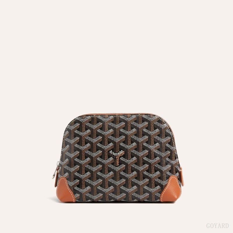 Black / Brown Goyard Vendôme Cosmetic Pouch | FYMF4913