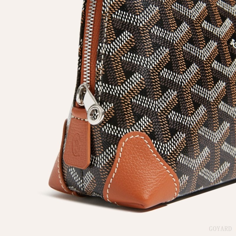 Black / Brown Goyard Vendôme Cosmetic Pouch | FYMF4913