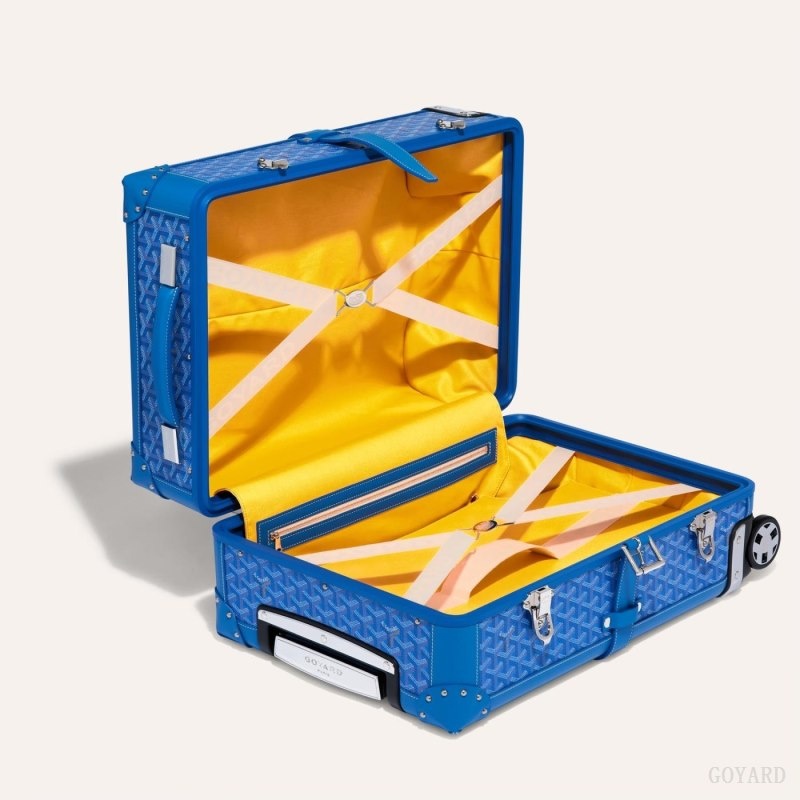 Blue Goyard BOURGET PM TROLLEY CASE | MACW5779