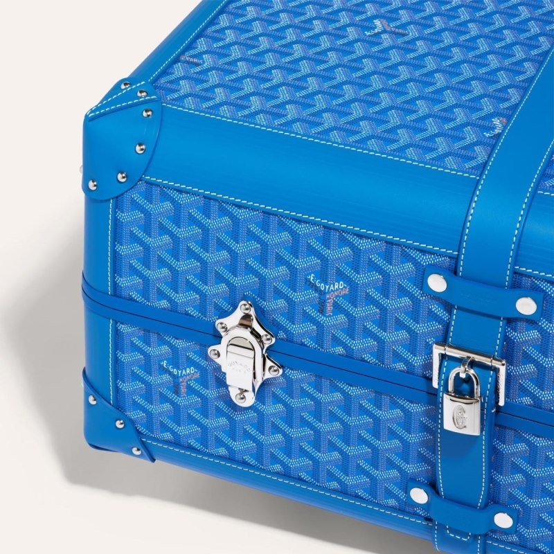 Blue Goyard BOURGET PM TROLLEY CASE | MACW5779