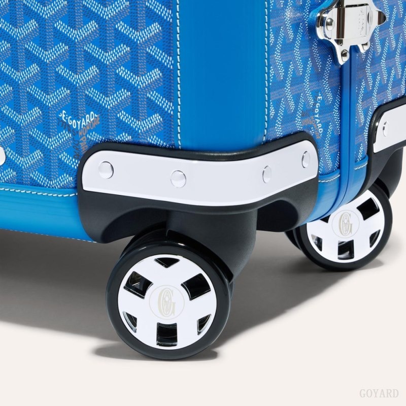 Blue Goyard BOURGET PM TROLLEY CASE | MACW5779