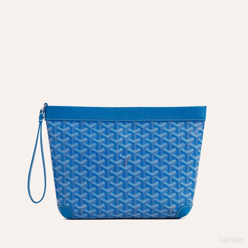 Blue Goyard Conti pouch | QRPF6754